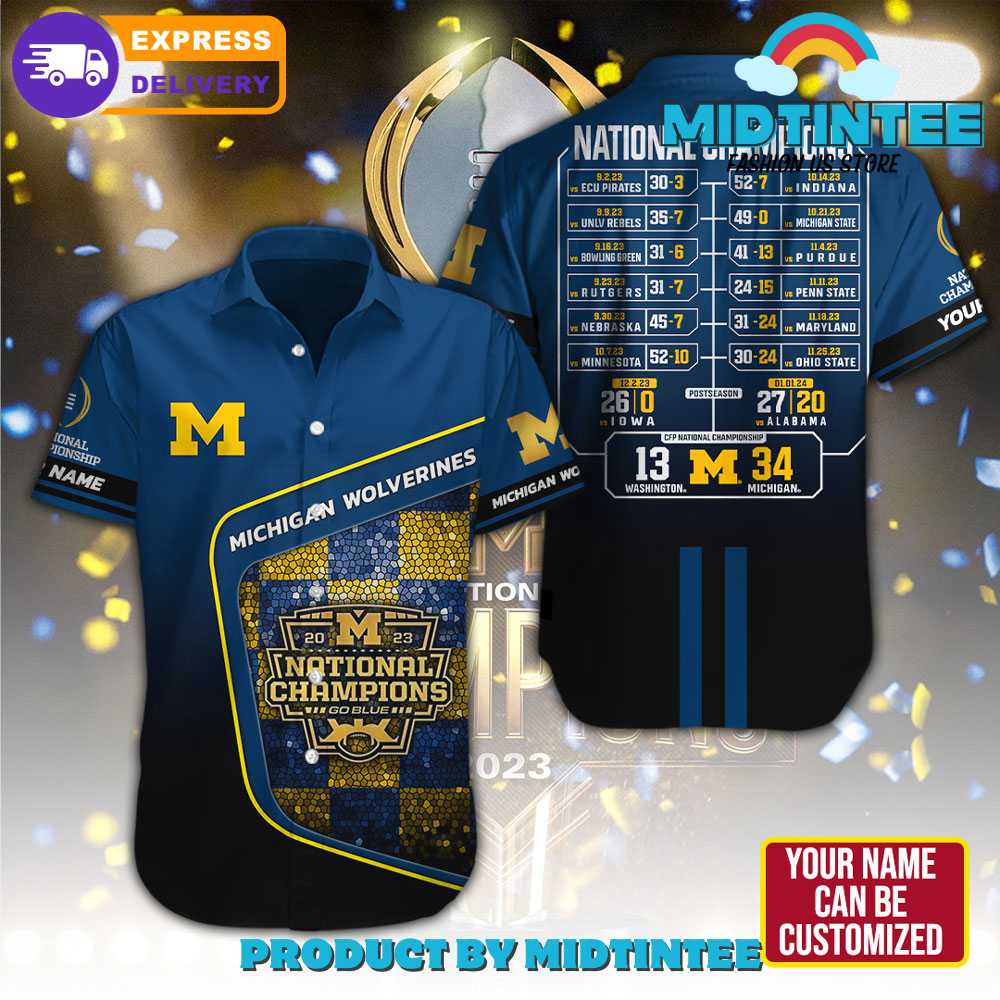 Michigan Wolverines Football National Champions Hawaiian Shirt 30Uf093007 – Utopia Fashion