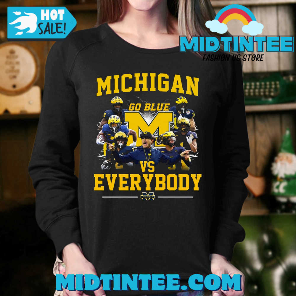 Michigan Wolverines Go Blue Vs Everybody T-Shirt 30Uf094133 – Utopia Fashion