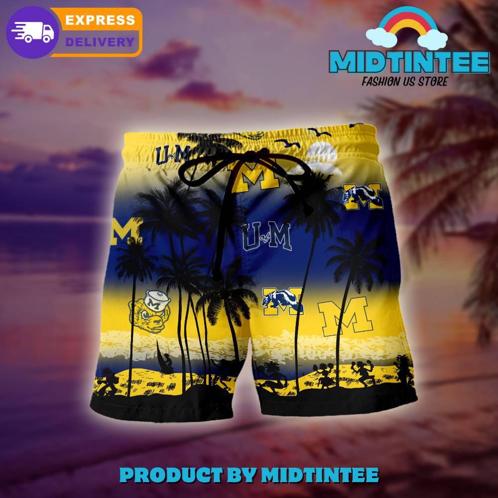 Michigan Wolverines Logo Combo Hawaiian Shirt, Shorts 30Uf093011 – Utopia Fashion