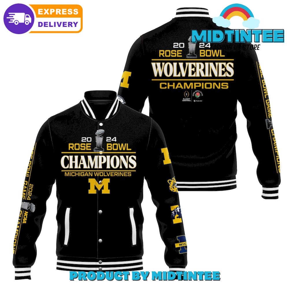 Michigan Wolverines Ncaa Rose Bowl Champions Baseball Jacket 30Uf092339 – Utopia Fashion