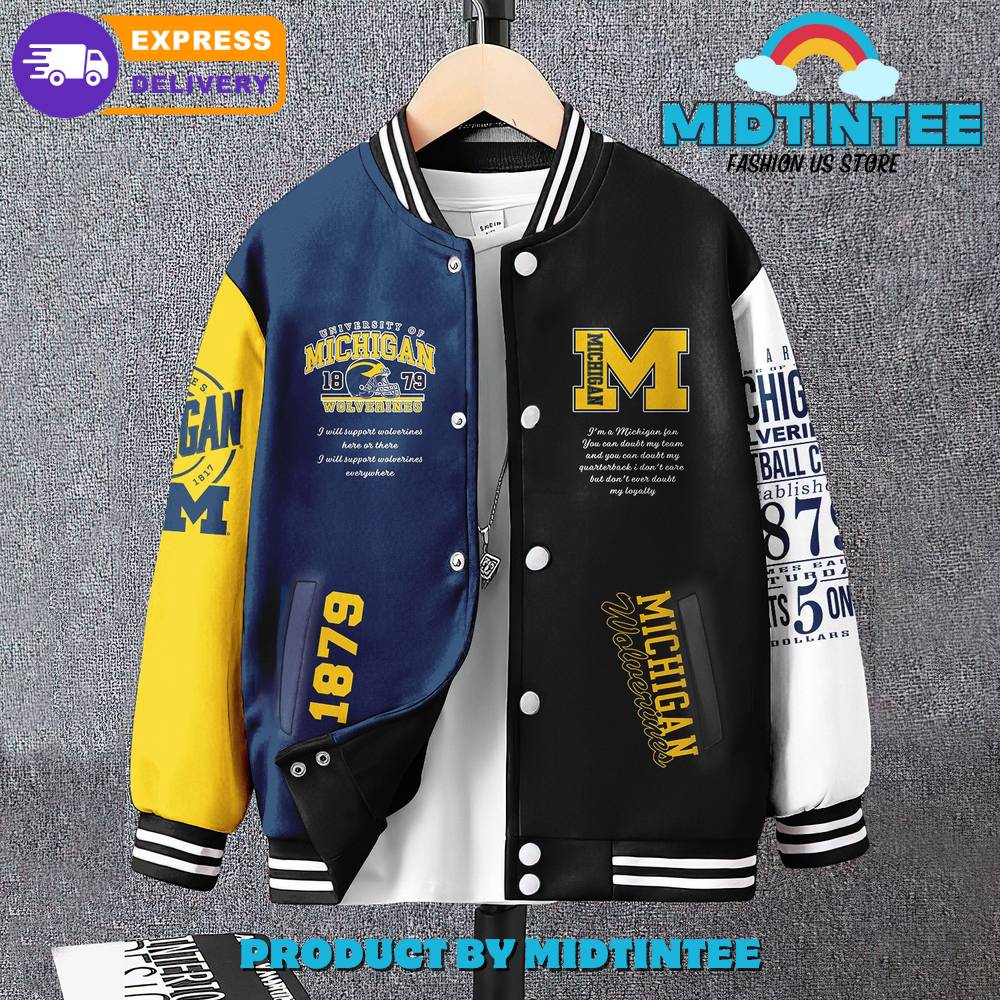 Michigan Wolverines Ncaa I Am A Wolverines Fan Baseball Jacket 30Uf092345 – Utopia Fashion