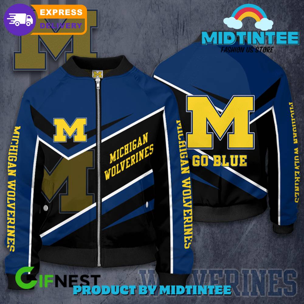 Michigan Wolverines National Champions Go Blue Bomber Jacket 30Uf092602 – Utopia Fashion