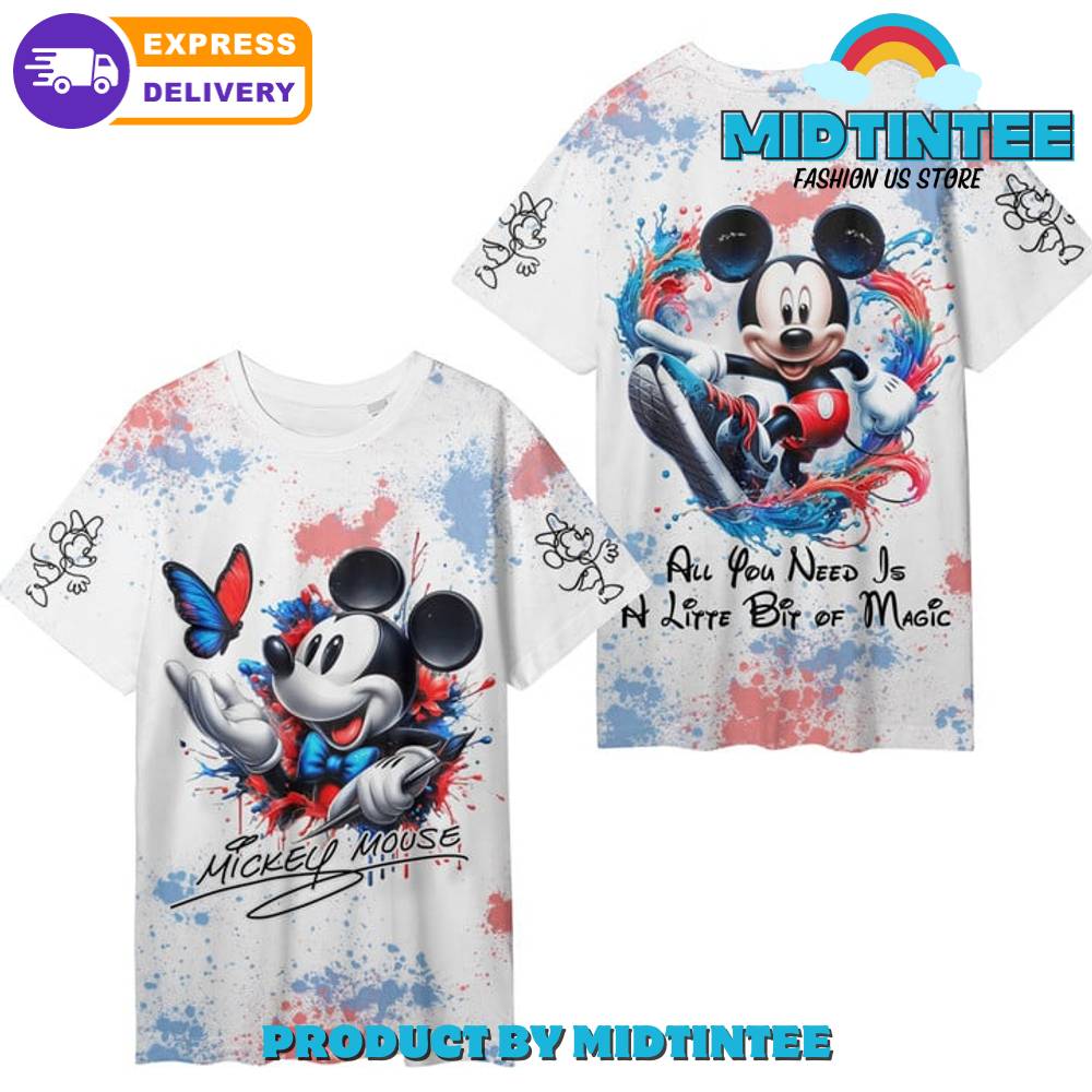 Mickey Mouse All You Need Is A Litte Bit Of Magic Shirt 30Uf095039 – Utopia Fashion