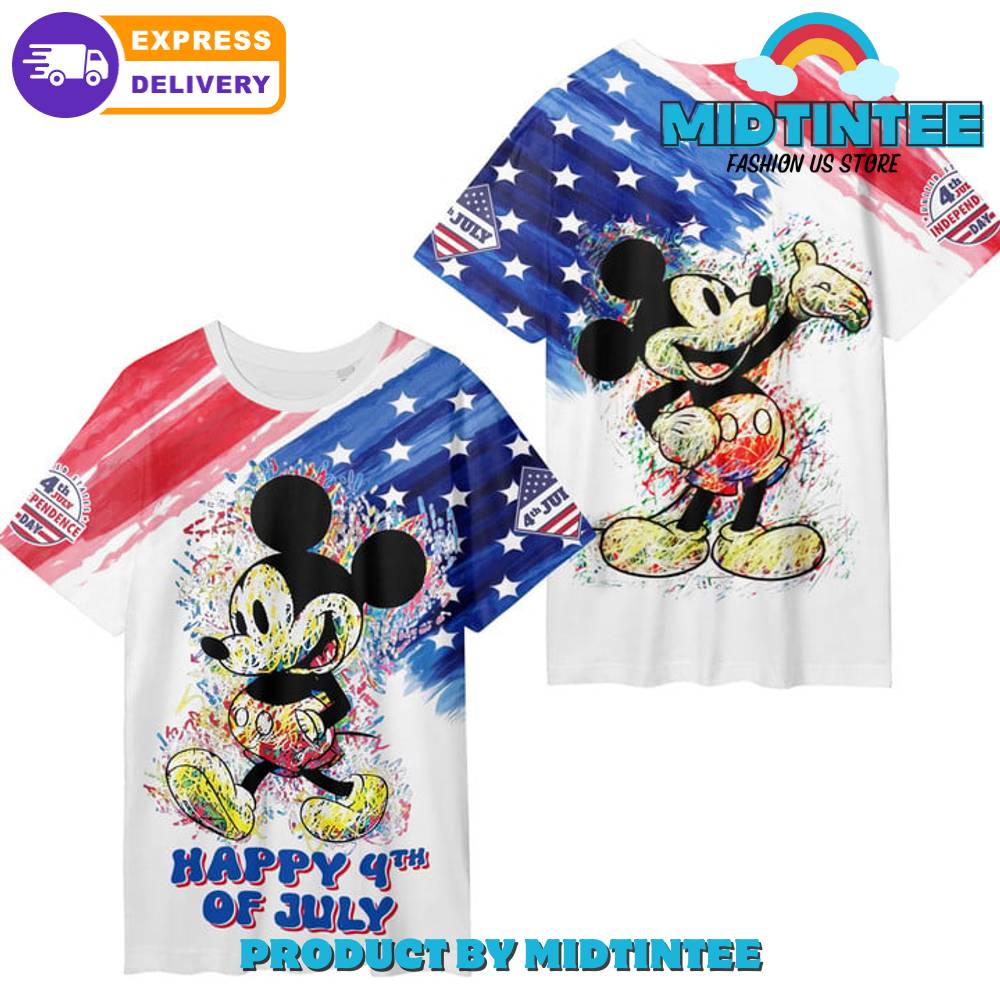 Mickey Mouse Happy 4Th Of July Shirt 30Uf095041 – Utopia Fashion