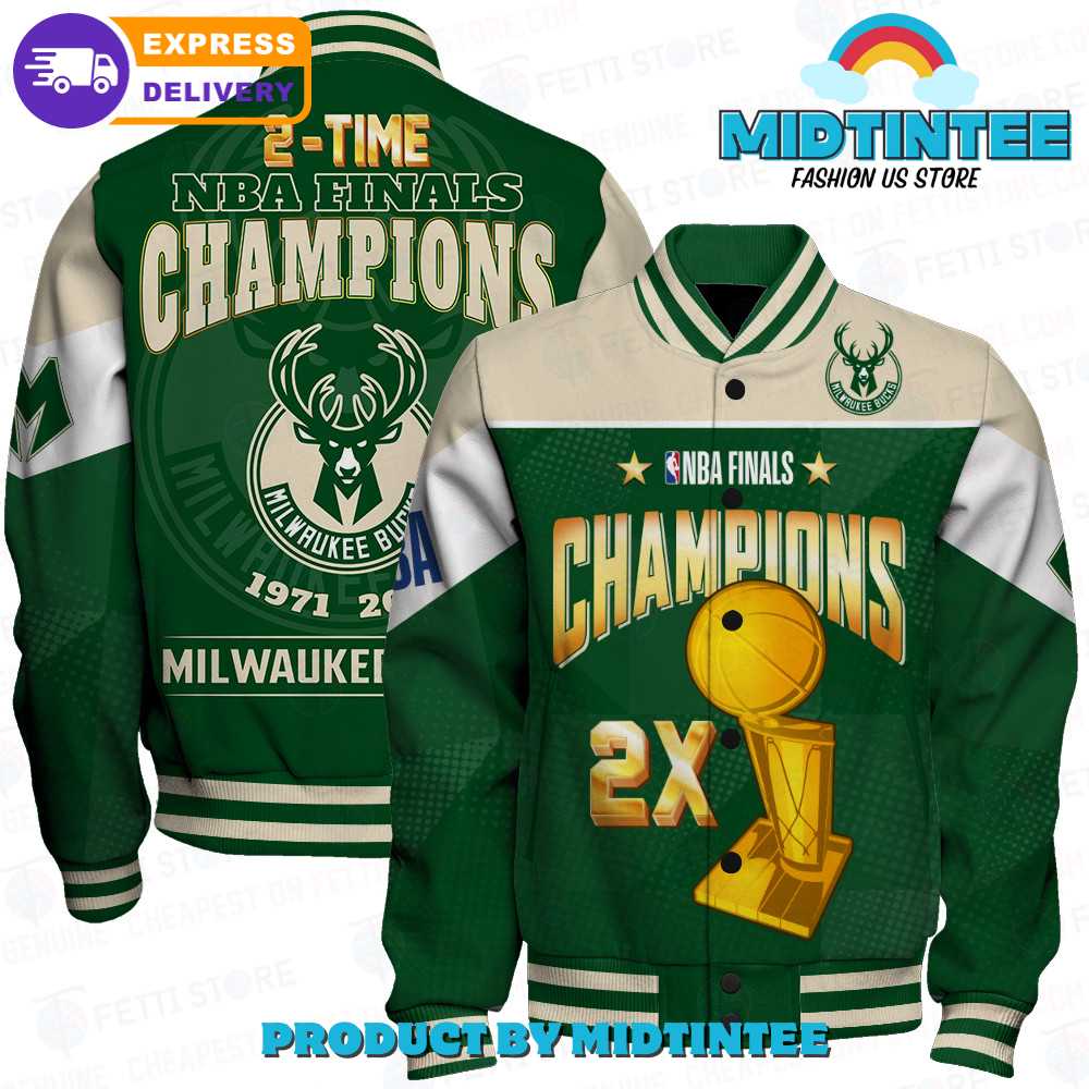 Milwaukee Bucks Nba Final Champions Print Varsity Jacket 30Uf092348 – Utopia Fashion