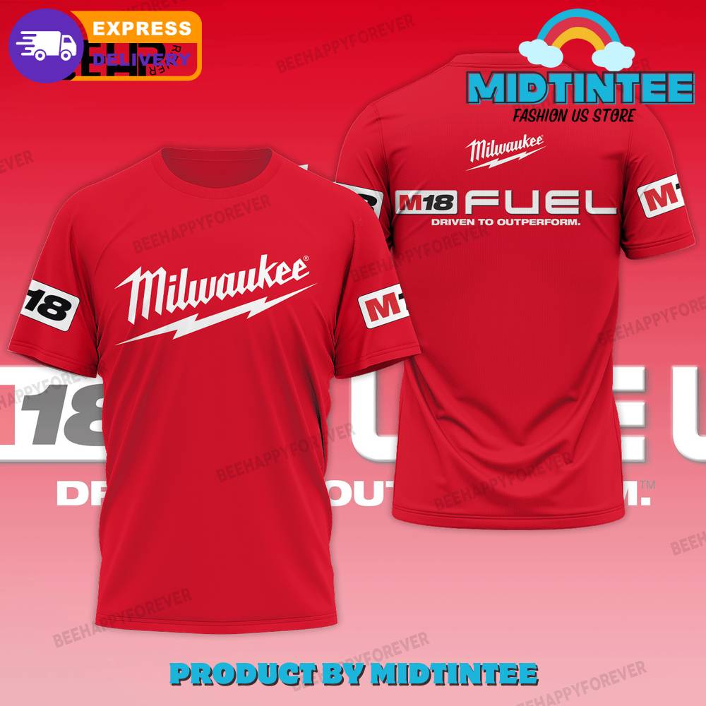 Milwaukee Fuel Driven To Outperform Red T-Shirt 30Uf095045 – Utopia Fashion