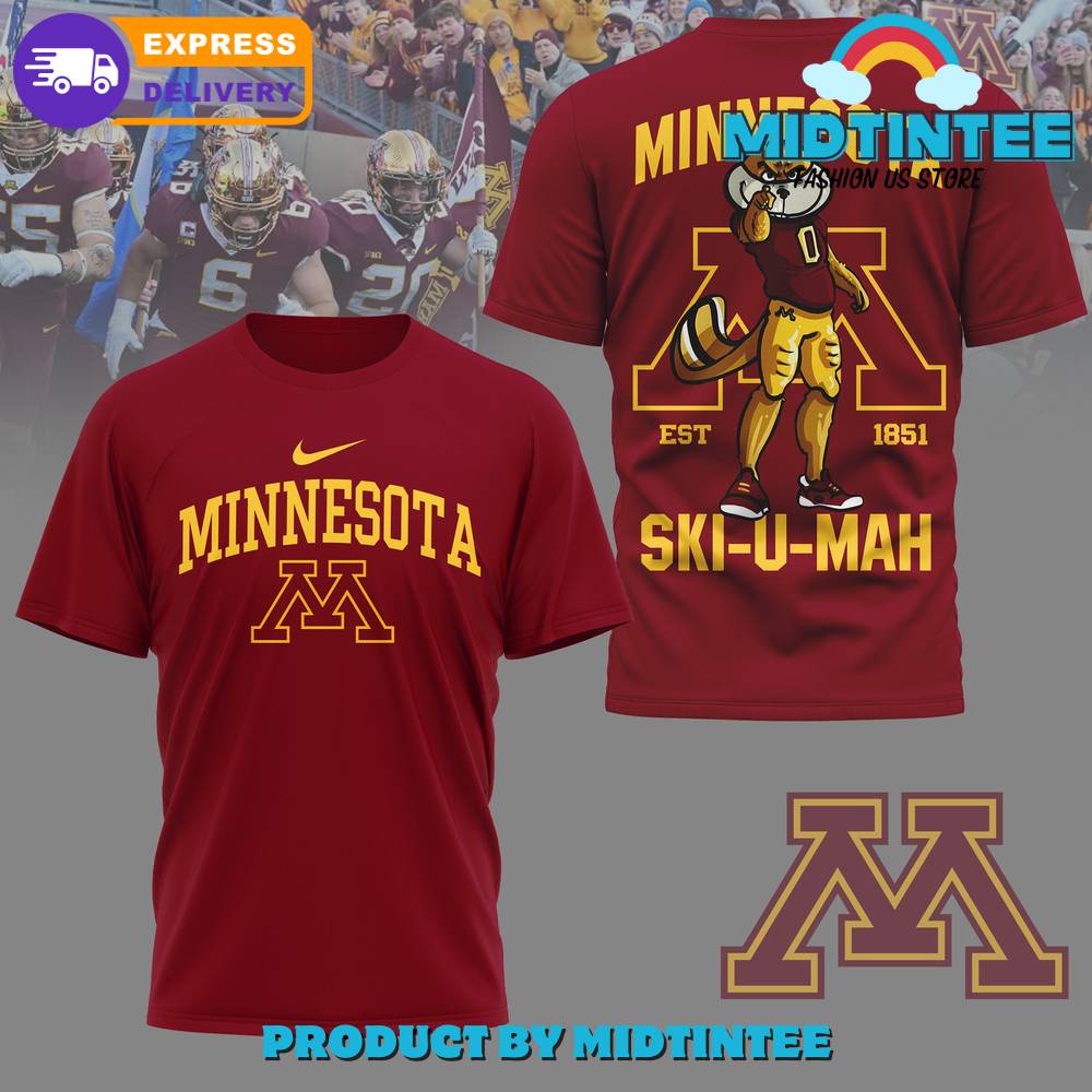 Minnesota Athletics Football Ski-U-Mah Maroon Shirt 30Uf095047 – Utopia Fashion