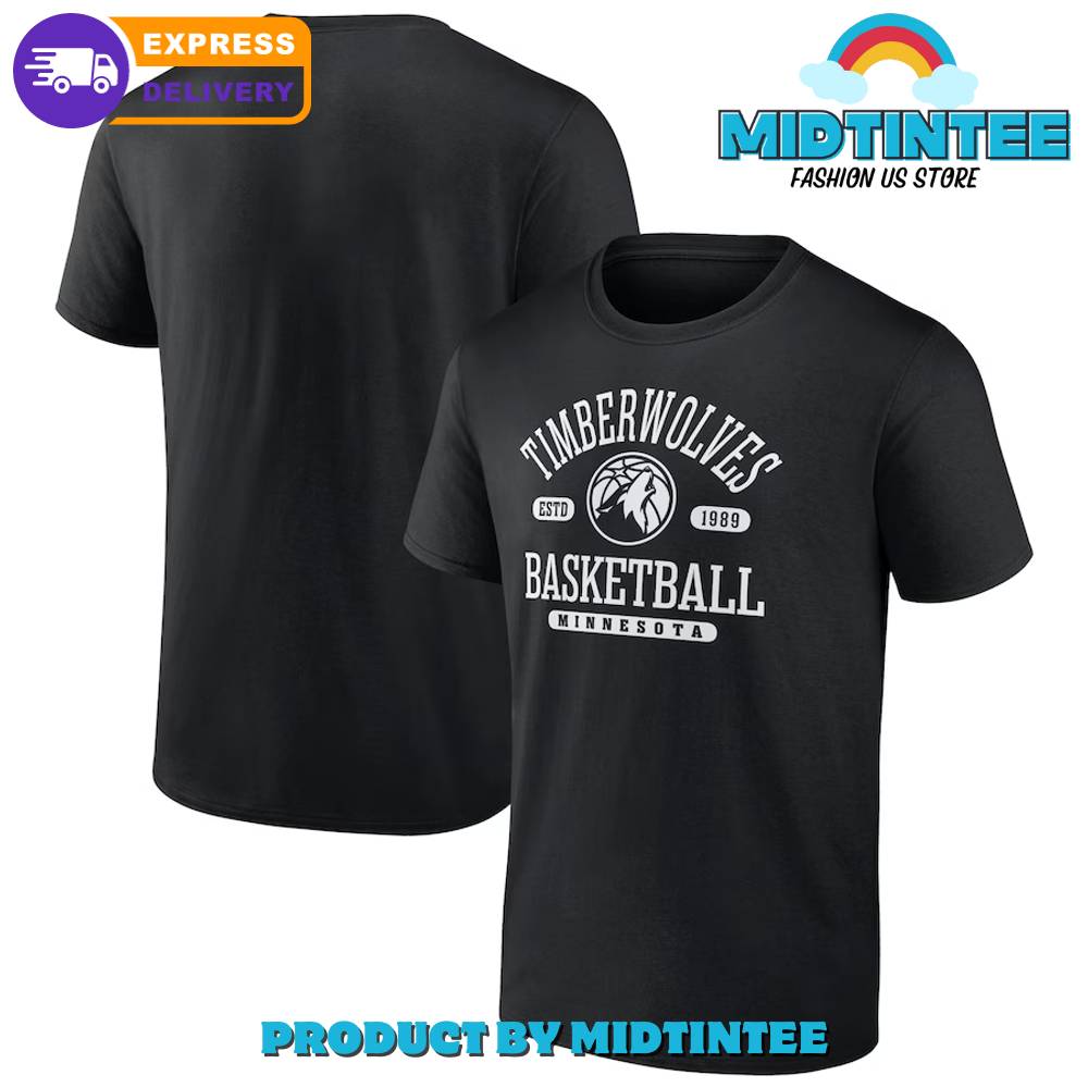 Minnesota Timberwolves Nba Team Black T-Shirt 30Uf095052 – Utopia Fashion