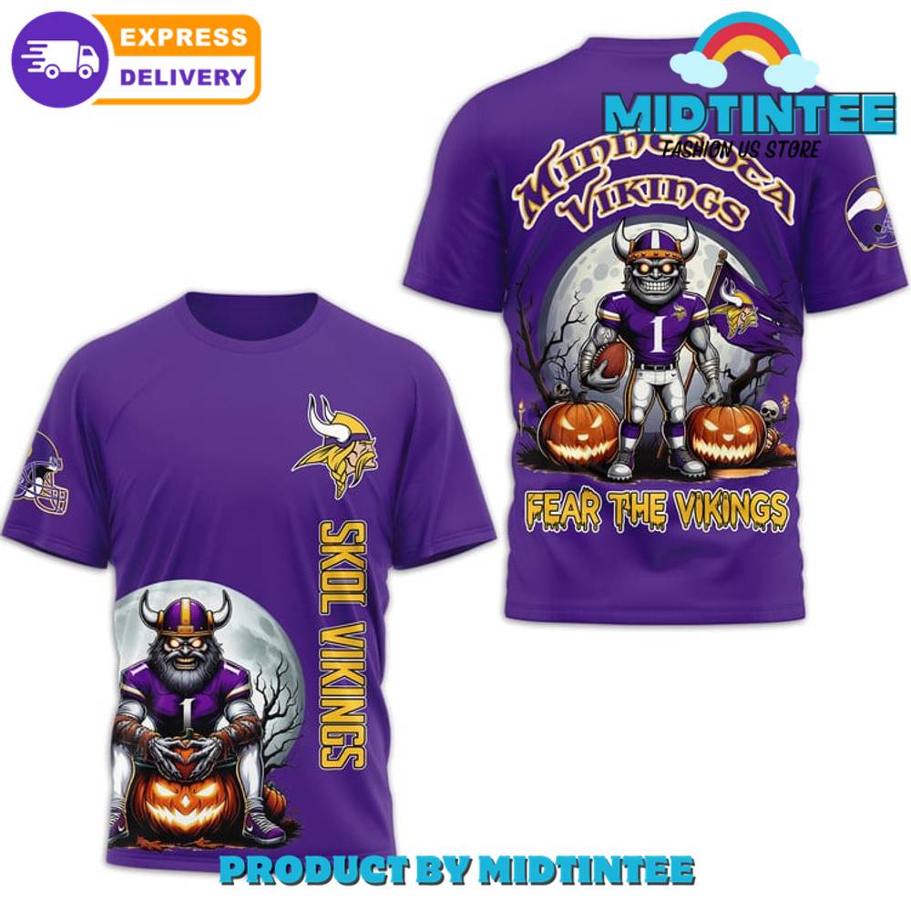 Minnesota Vikings Nfl Fear The Vikings Purple Shirt 30Uf095058 – Utopia Fashion