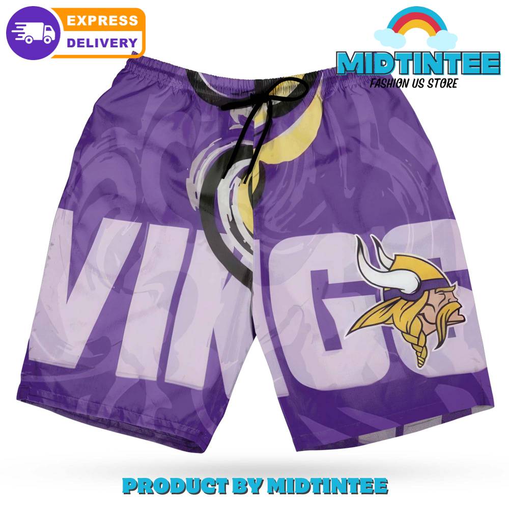 Minnesota Vikings Oil Painting Art Print Hawaiian Shirt And Short 30Uf093033 – Utopia Fashion