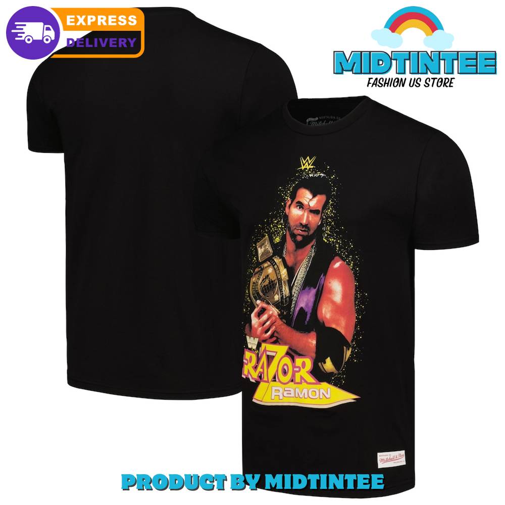 Mitchell And Ness Black Razor Ramon Wwe Legends T-Shirt 30Uf095066 – Utopia Fashion