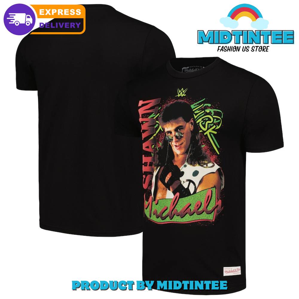 Mitchell And Ness Black Shawn Michaels Wwe Legends T-Shirt 30Uf095067 – Utopia Fashion