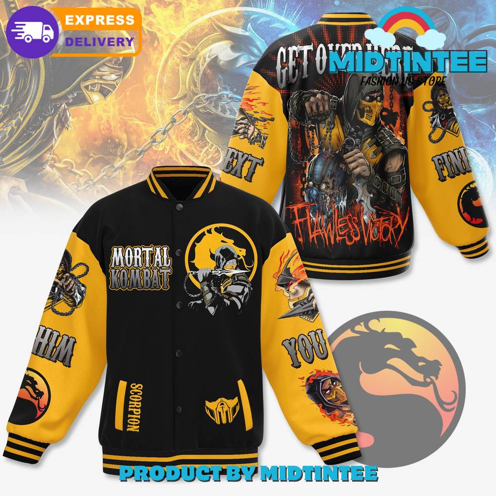 Mortal Kombat Get Over Here Customized Baseball Jacket 30Uf092356 – Utopia Fashion