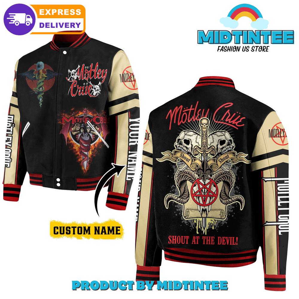 Motley Crue Shout At The Devil Custom Name Baseball Jacket 30Uf092357 – Utopia Fashion