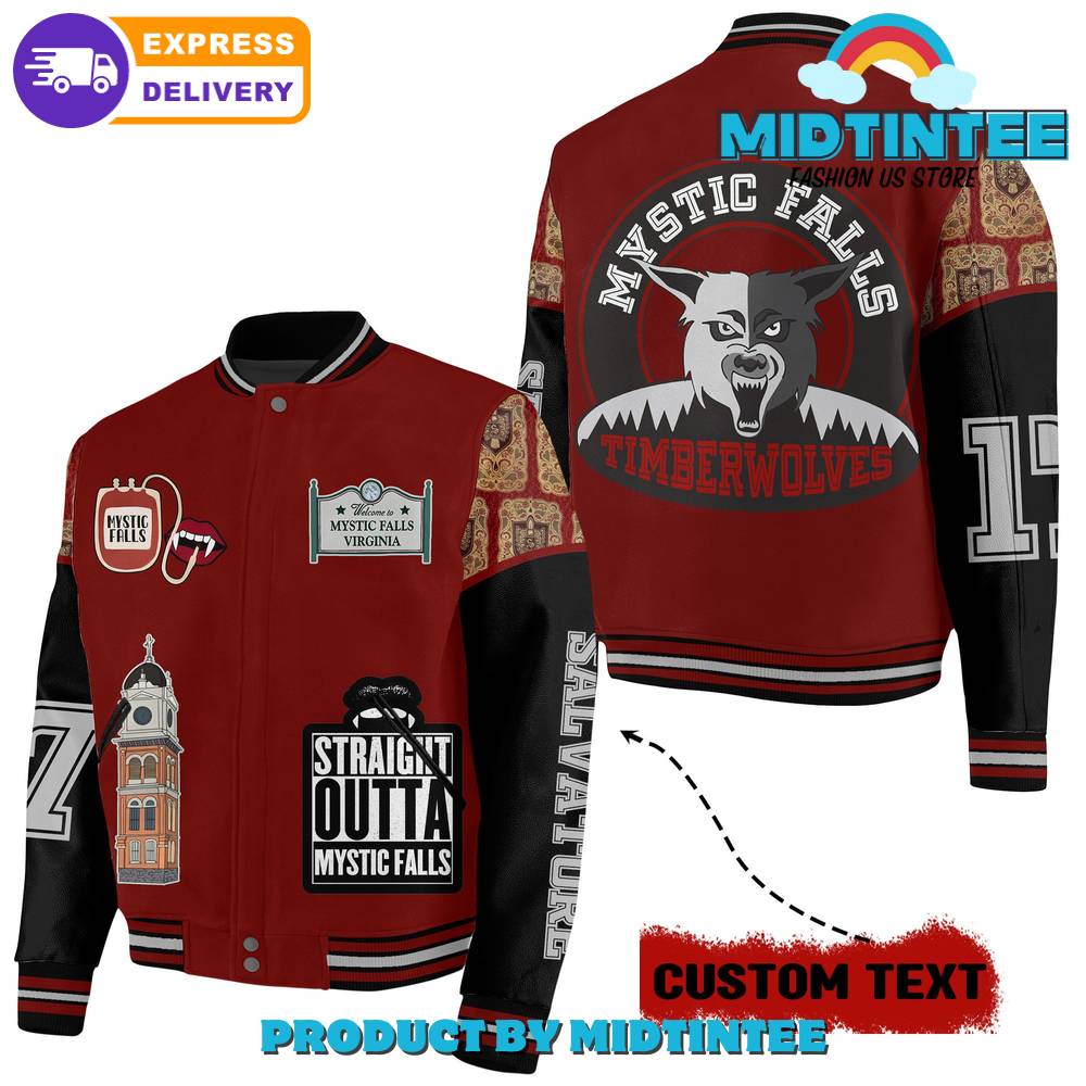 Mystic Falls Timberwolves Customized Baseball Jacket 30Uf092359 – Utopia Fashion