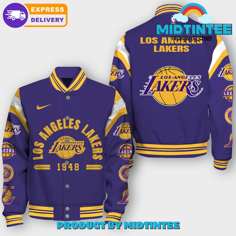 Nba Los Angeles Lakers Basketball Team Nike Baseball Jacket 30Uf092365 – Utopia Fashion