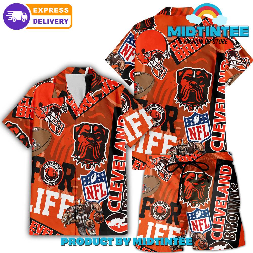 Nfl Cleveland Browns Combo Hawaiian Shirt And Short 30Uf093105 – Utopia Fashion