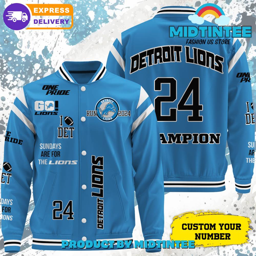 Nfl Detroit Lions Champion Baseball Jacket 30Uf092403 – Utopia Fashion