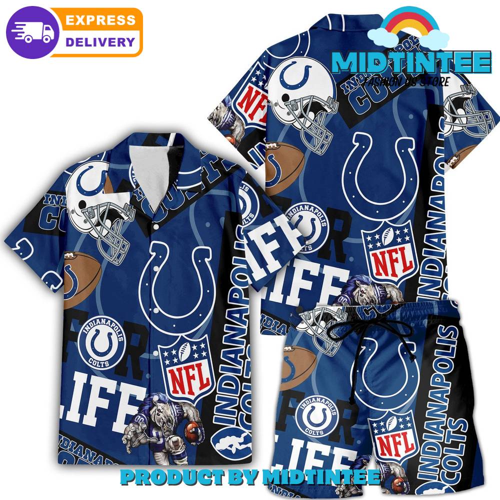 Nfl Indianapolis Colts Combo Hawaiian Shirt And Short 30Uf093118 – Utopia Fashion