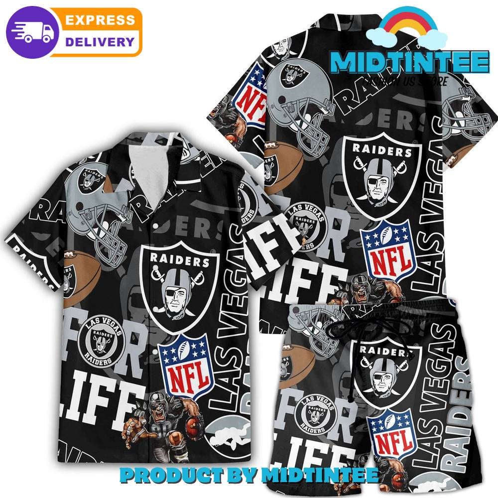 Nfl Las Vegas Raiders Combo Hawaiian Shirt And Shorts 30Uf093126 – Utopia Fashion