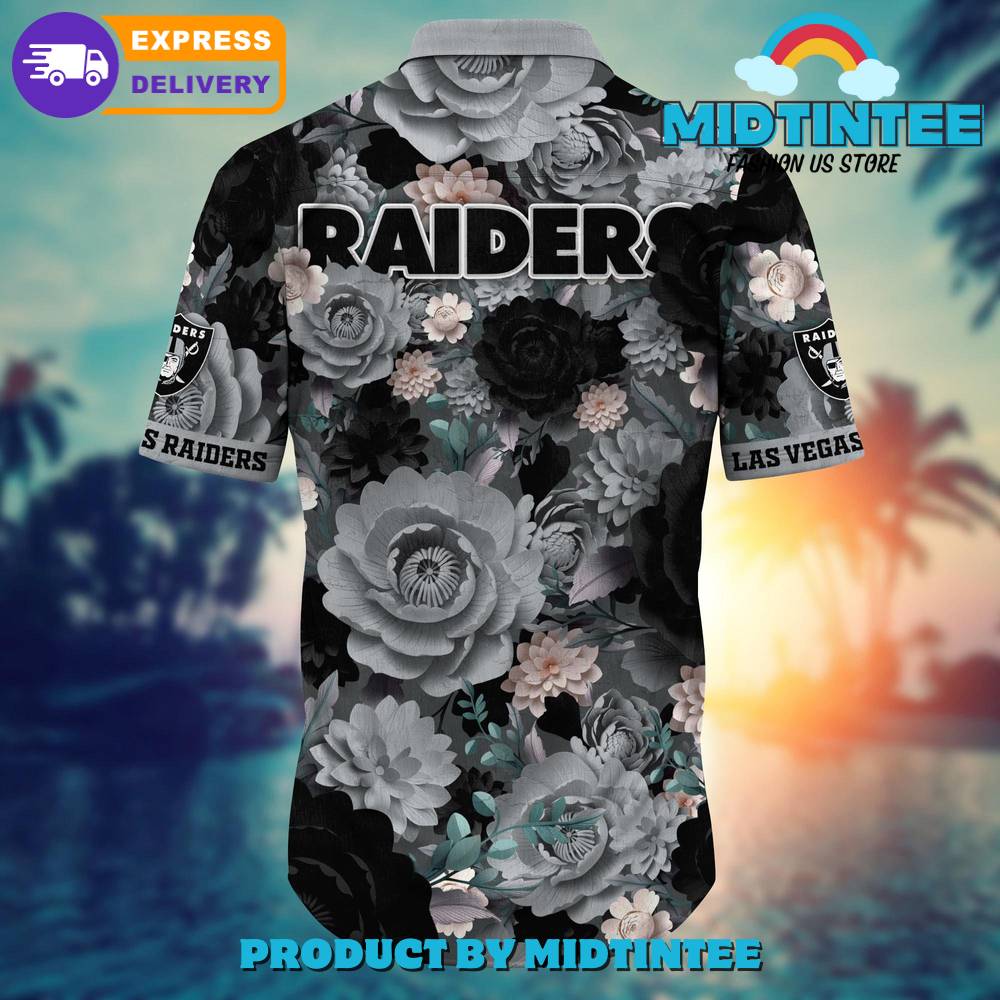 Nfl Las Vegas Raiders Flower Summer Hawaiian Shirt 30Uf093127 – Utopia Fashion