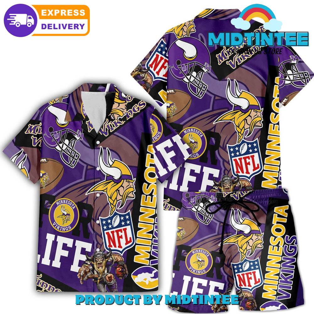 Nfl Minnesota Vikings Combo Hawaiian Shirt And Short 30Uf093134 – Utopia Fashion