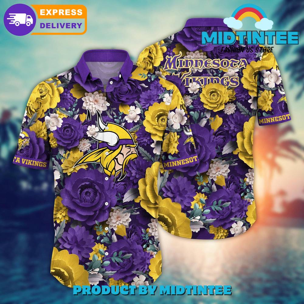 Nfl Minnesota Vikings Flower Summer Hawaiian Shirt 30Uf093135 – Utopia Fashion