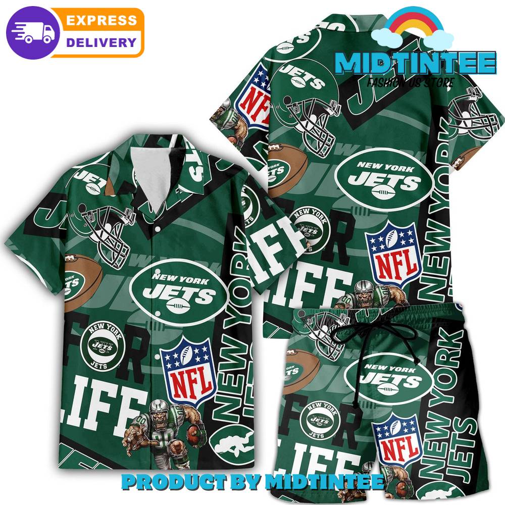 Nfl New York Jets Combo Hawaiian Shirt And Short 30Uf093142 – Utopia Fashion