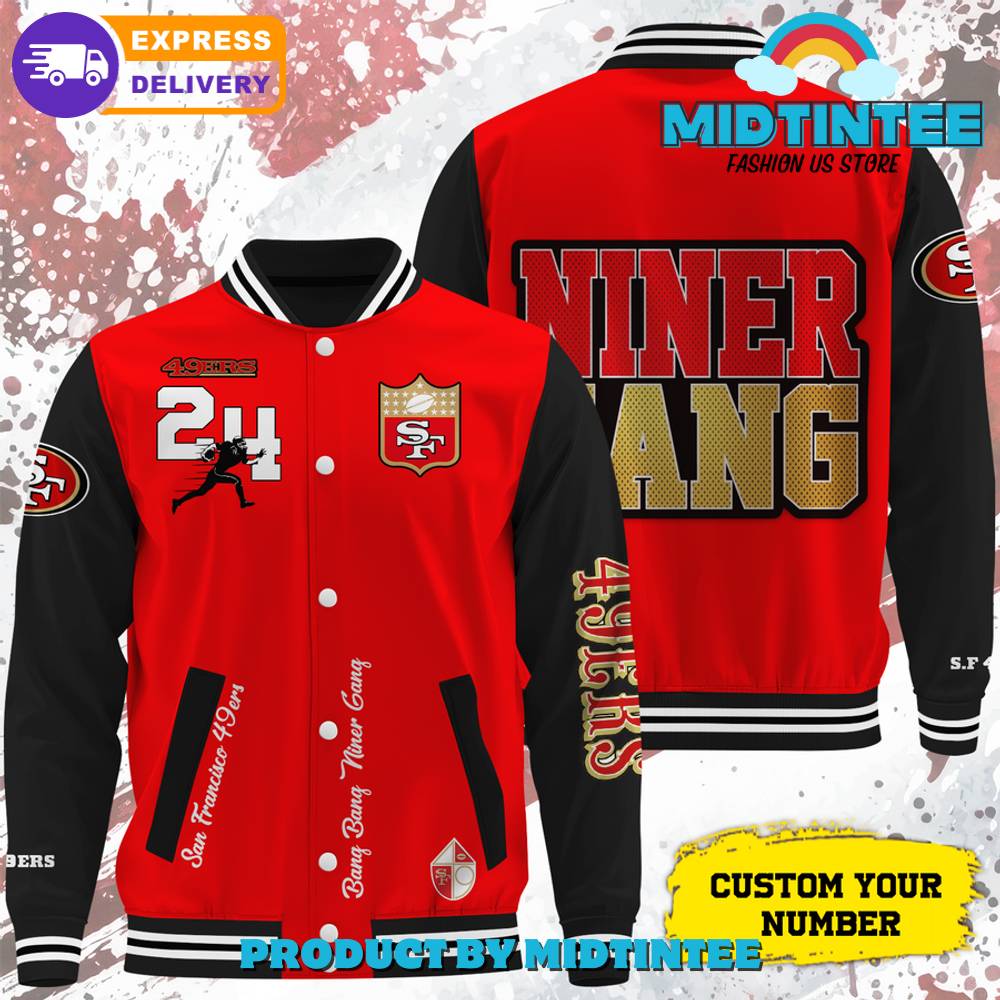 Nfl San Francisco 49Ers Bang Bang Niner Gang Baseball Jacket 30Uf092409 – Utopia Fashion