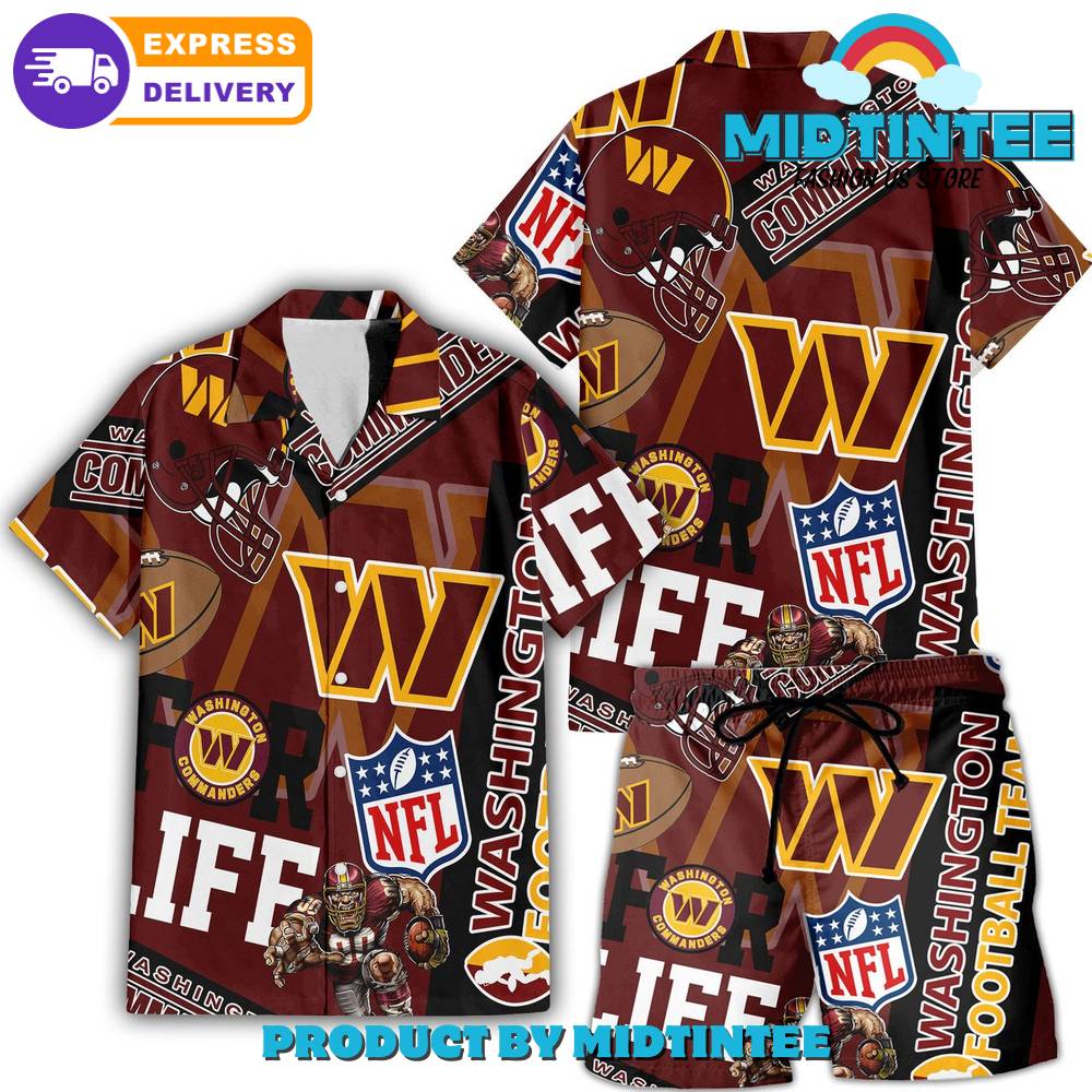 Nfl Washington Commanders Combo Hawaiian Shirt And Short 30Uf093157 – Utopia Fashion