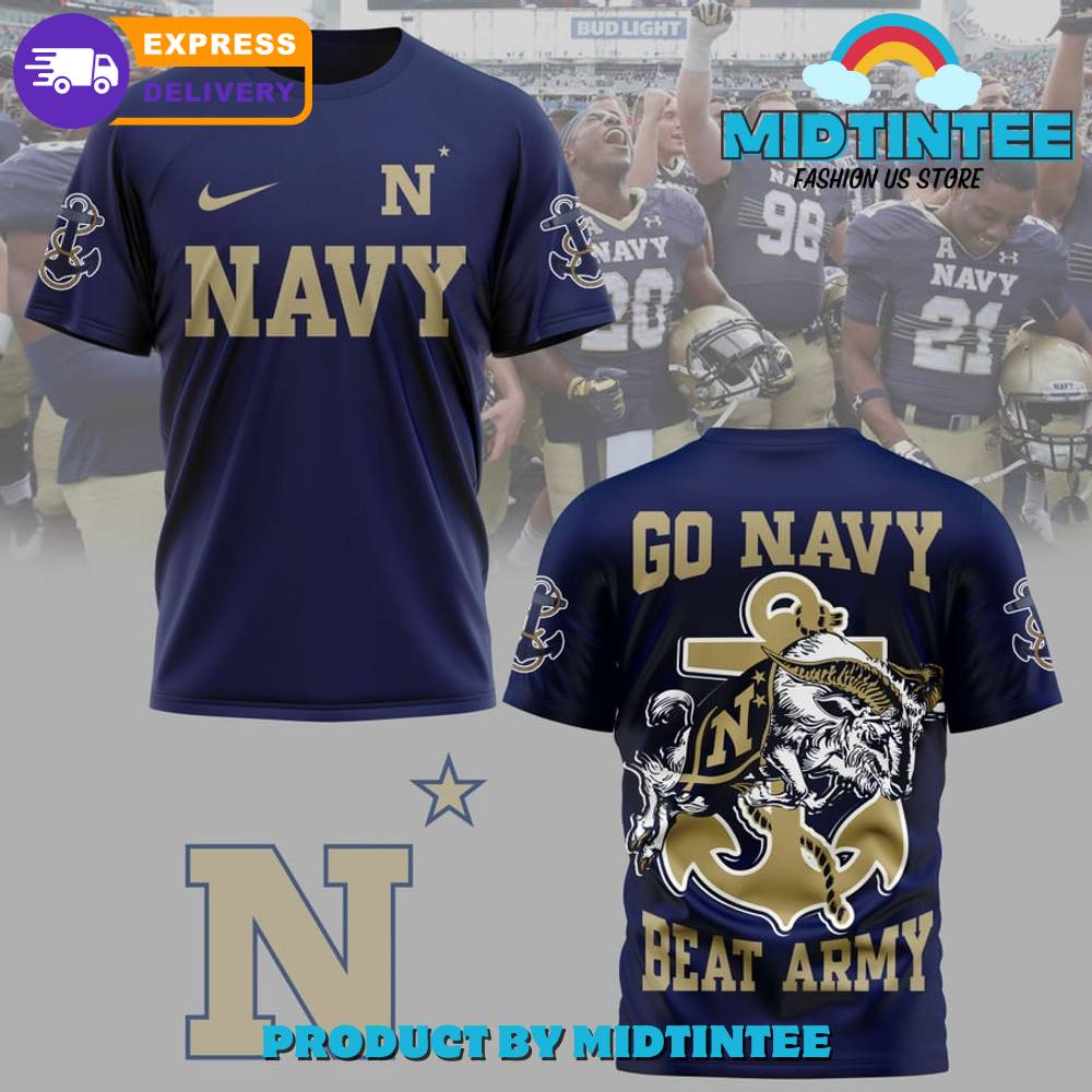 Navy Midshipmen Football Go Navy Best Army Blue Shirt 30Uf095079 – Utopia Fashion