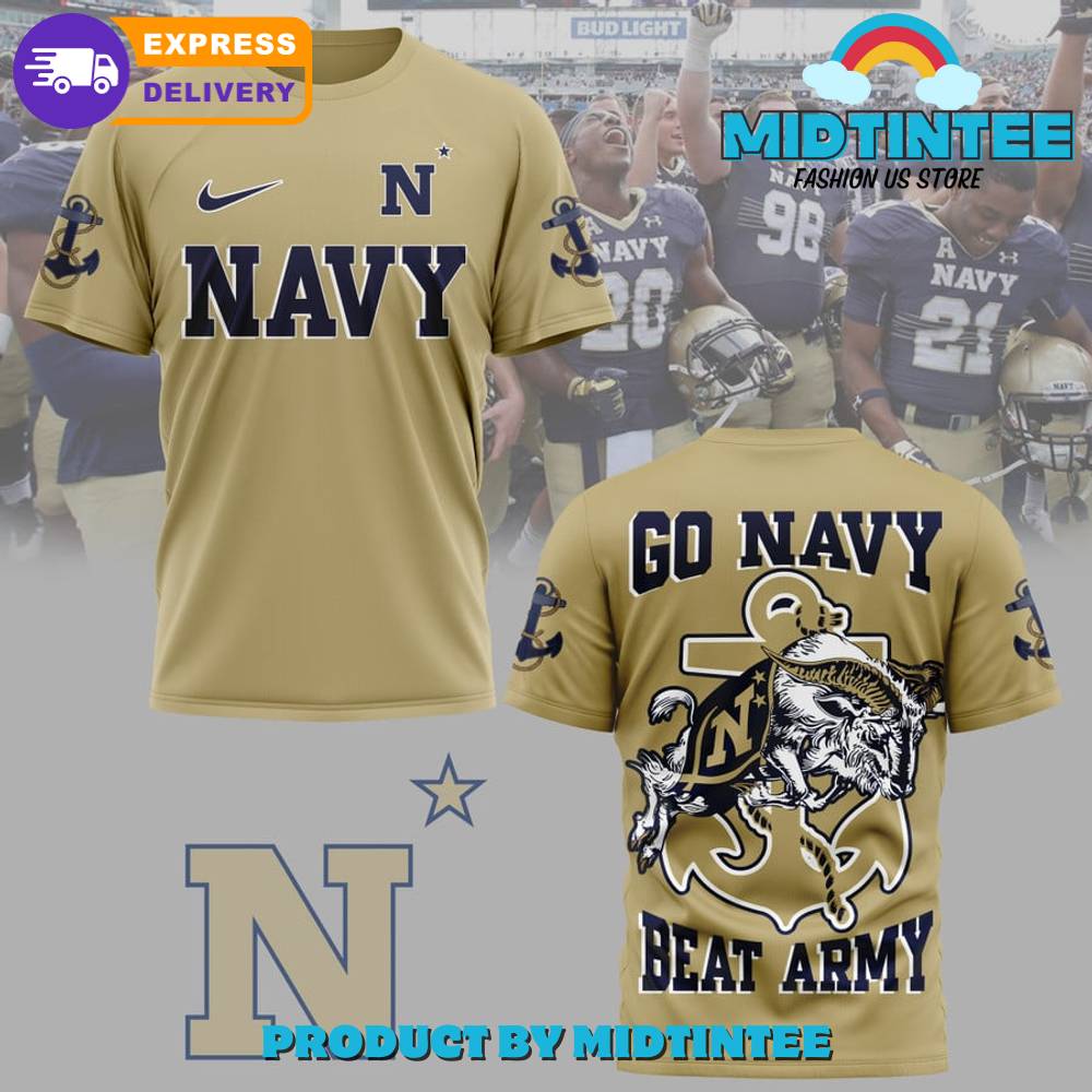 Navy Midshipmen Football Go Navy Best Army Gold Shirt 30Uf095080 – Utopia Fashion