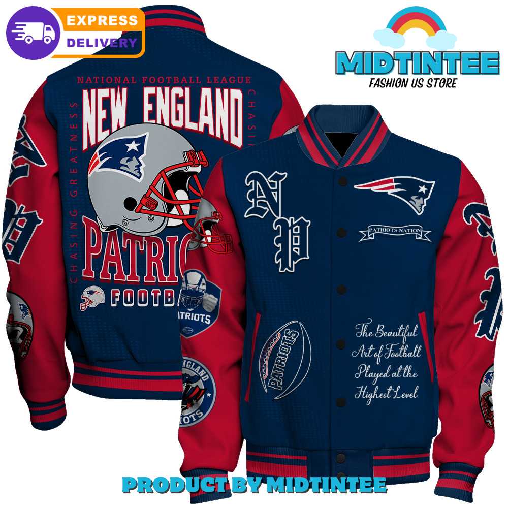 New England Patriots Nfl American Football Conference Varsity Jacket 30Uf092372 – Utopia Fashion