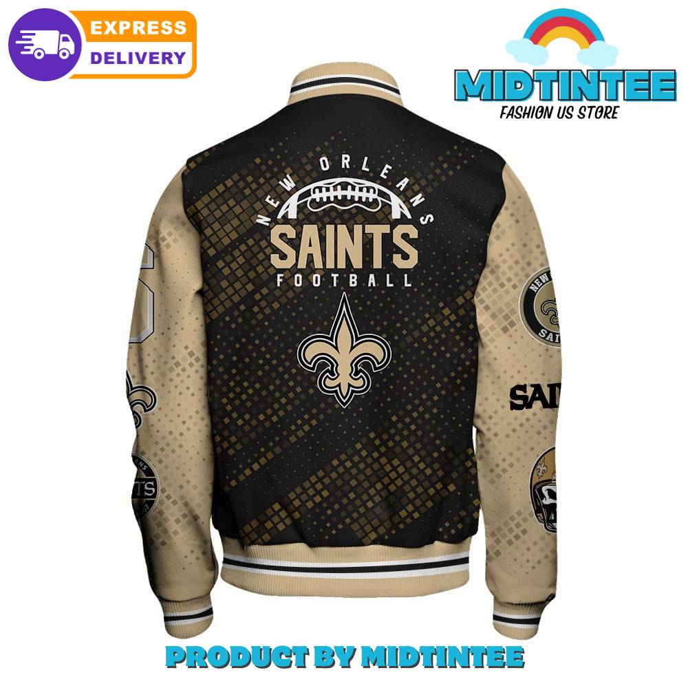 New Orleans Saints Nfl Pattern Baseball Jacket 30Uf092378 – Utopia Fashion