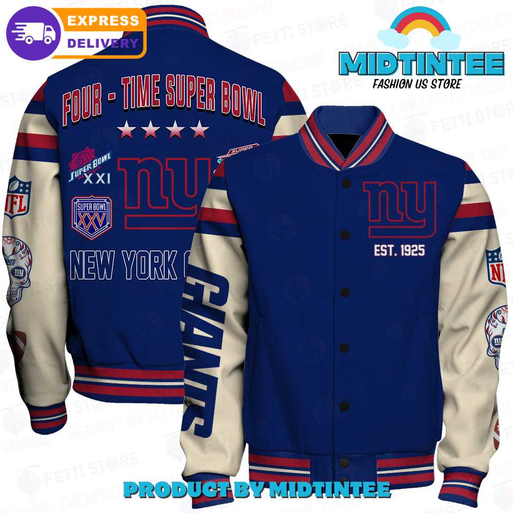 New York Giants National Football League Champions Varsity Jacket 30Uf092384 – Utopia Fashion