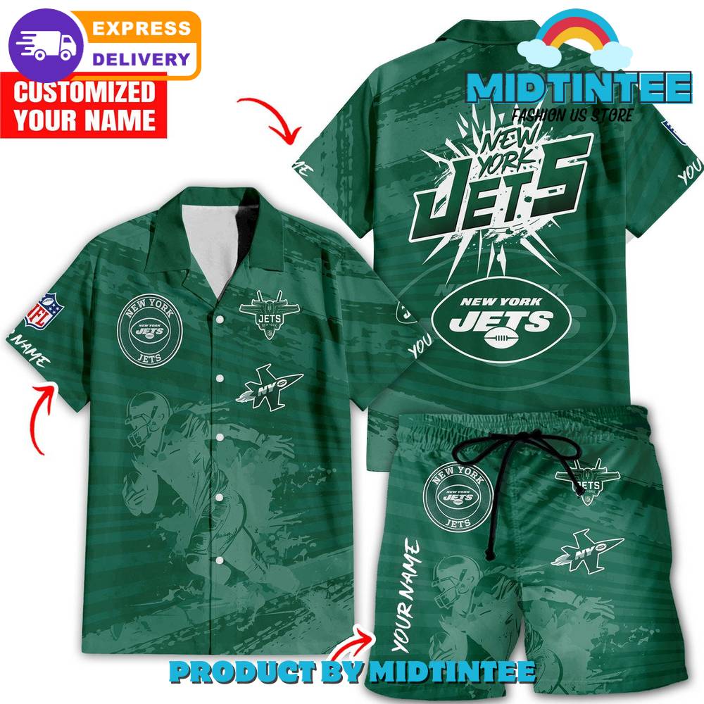 New York Jets Personalized Combo Hawaiian Shirt And Short 30Uf093080 – Utopia Fashion