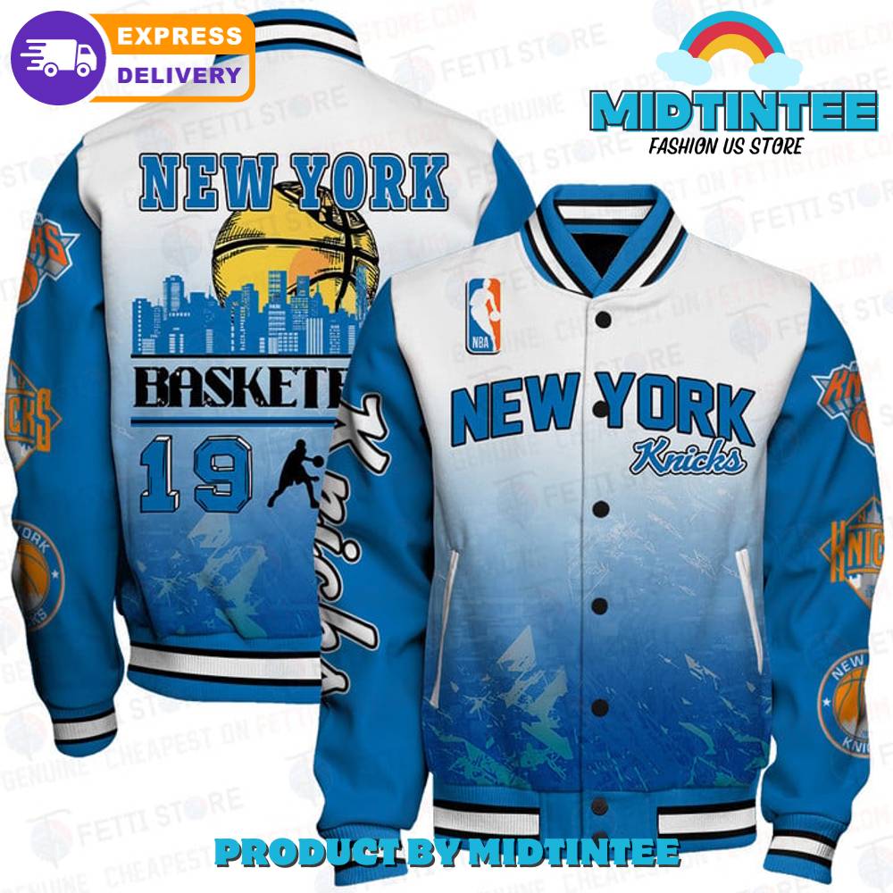 New York Knicks Nba Blue Varsity Jacket 30Uf092394 – Utopia Fashion