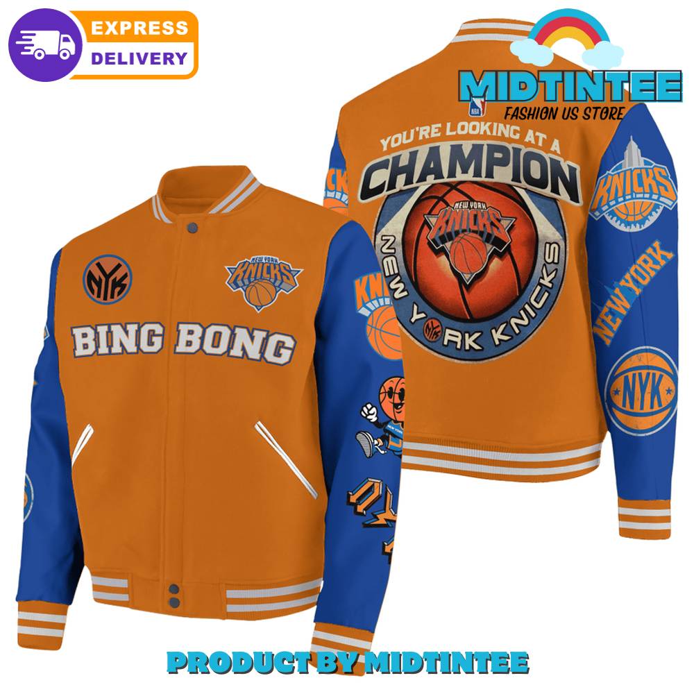 New York Knicks You Are Looking At A Champion Baseball Jacket 30Uf092399 – Utopia Fashion