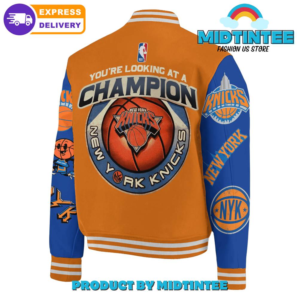 New York Knicks You Are Looking At A Champion Baseball Jacket 30Uf092399 – Utopia Fashion