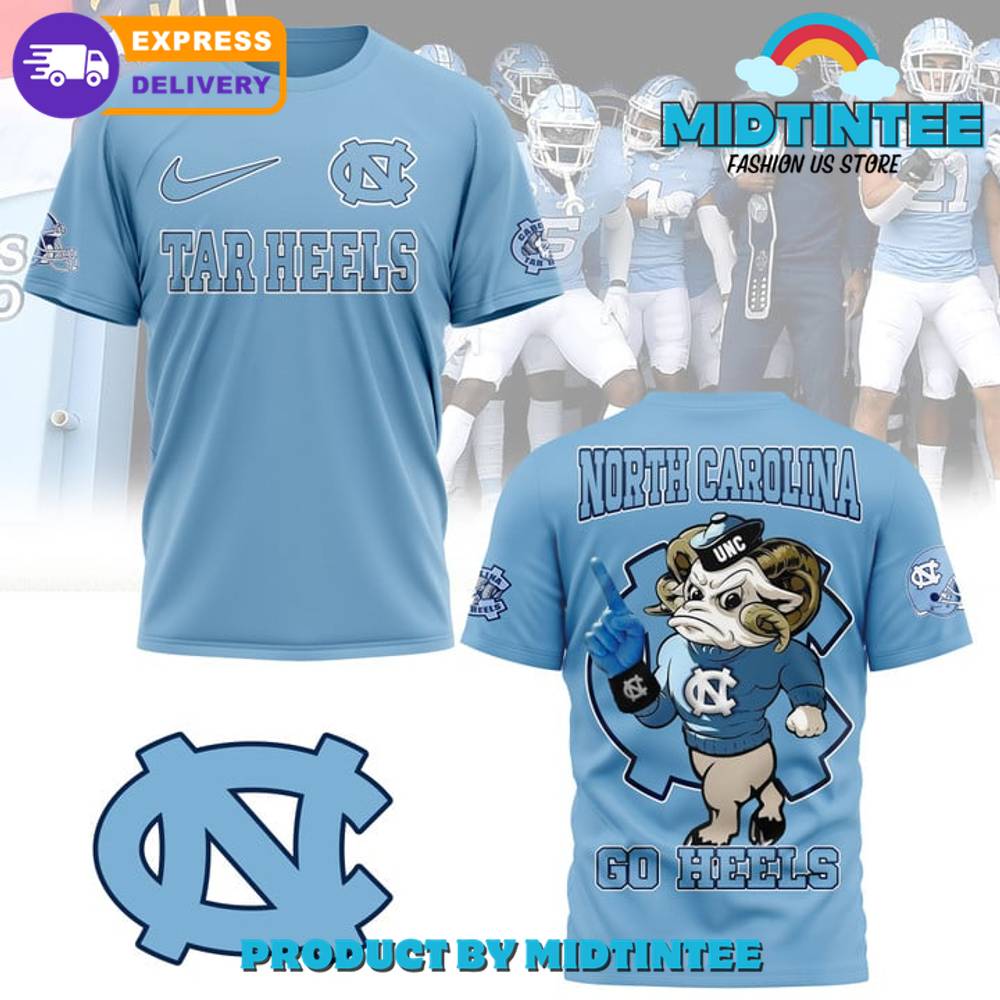 North Carolina Tar Heels Football Sky Blue Shirt 30Uf095124 – Utopia Fashion