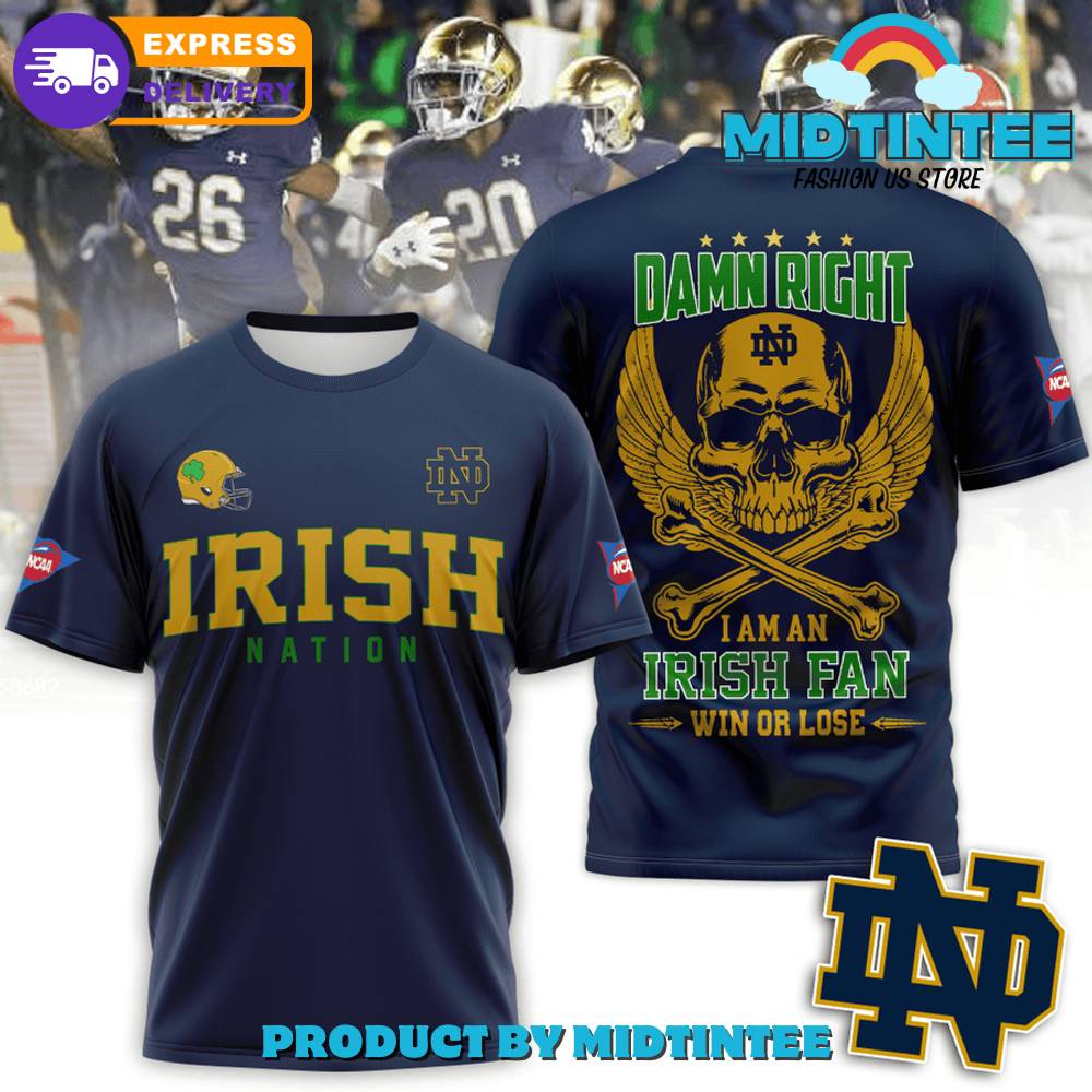 Notre Dame Fighting Irish I Am An Irish Fan Shirt 30Uf095129 – Utopia Fashion