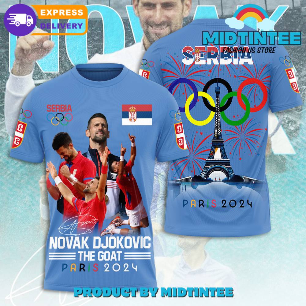 Novak Djokovic Olympic Paris The Goat Shirt 30Uf095132 – Utopia Fashion