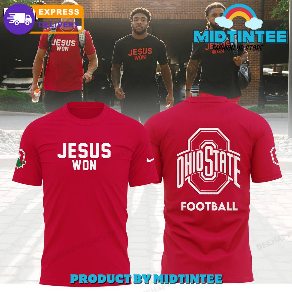 Ohio State Buckeyes Jesus Won Red Nike Shirt 30Uf095138 – Utopia Fashion