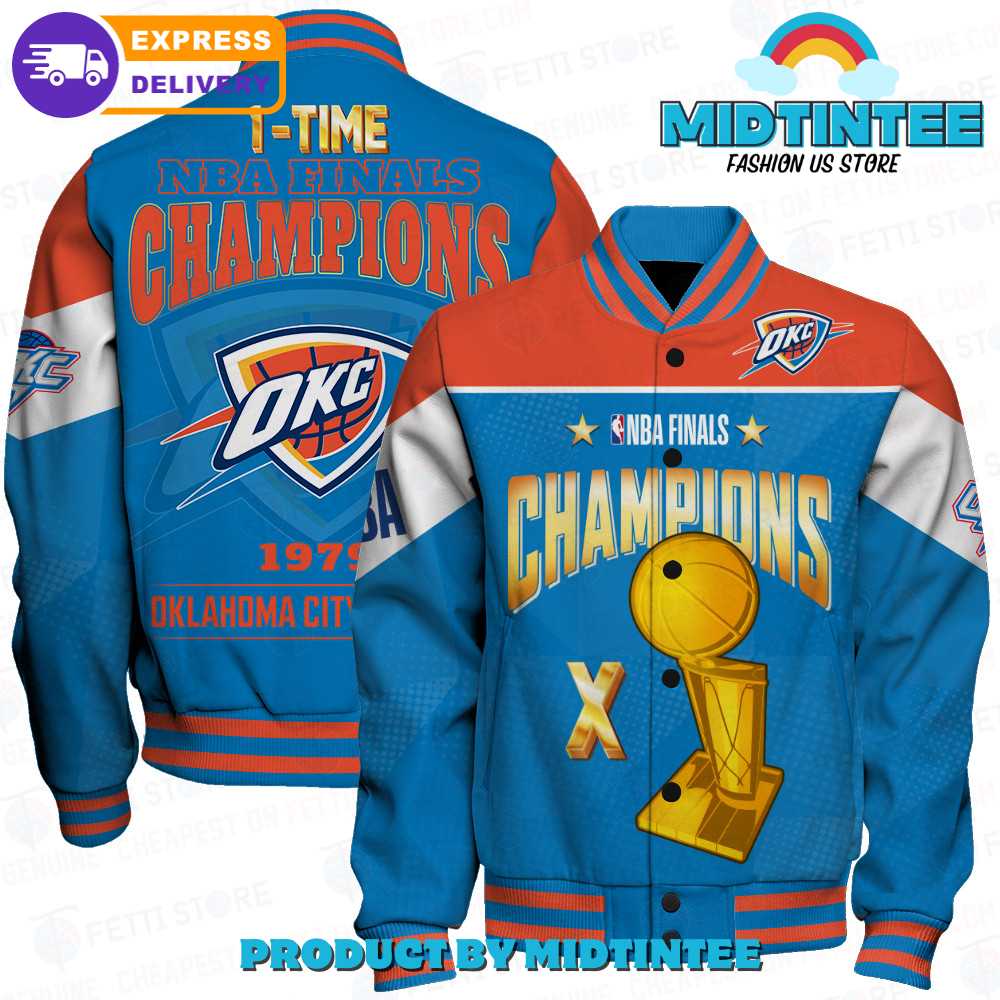 Oklahoma City Thunder Nba Final Champions Print Varsity Jacket 30Uf092419 – Utopia Fashion