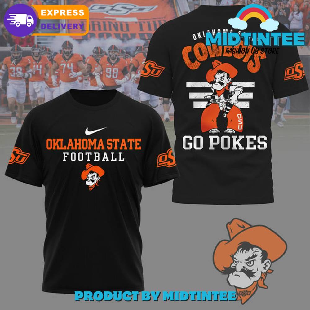 Oklahoma State Cowboys Go Pokes Black Shirt 30Uf095155 – Utopia Fashion