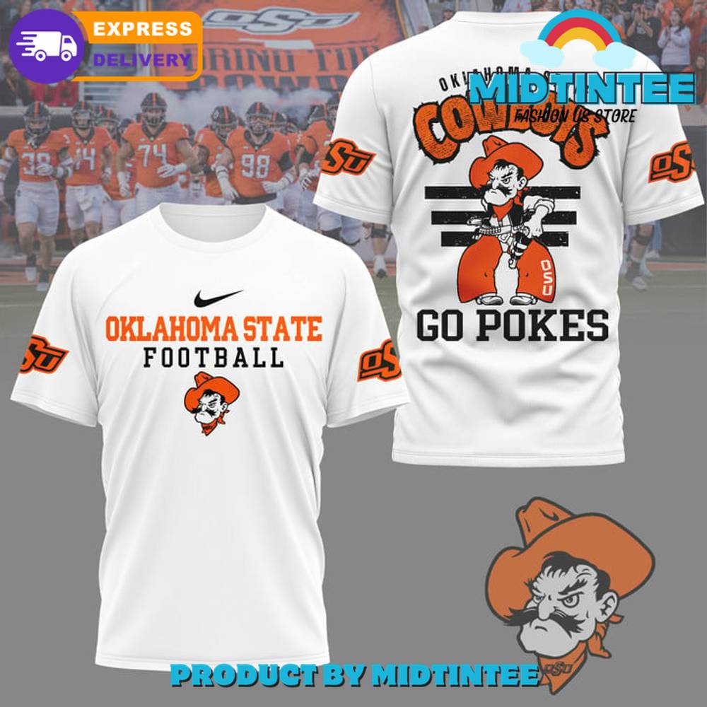 Oklahoma State Cowboys Go Pokes White Shirt 30Uf095157 – Utopia Fashion