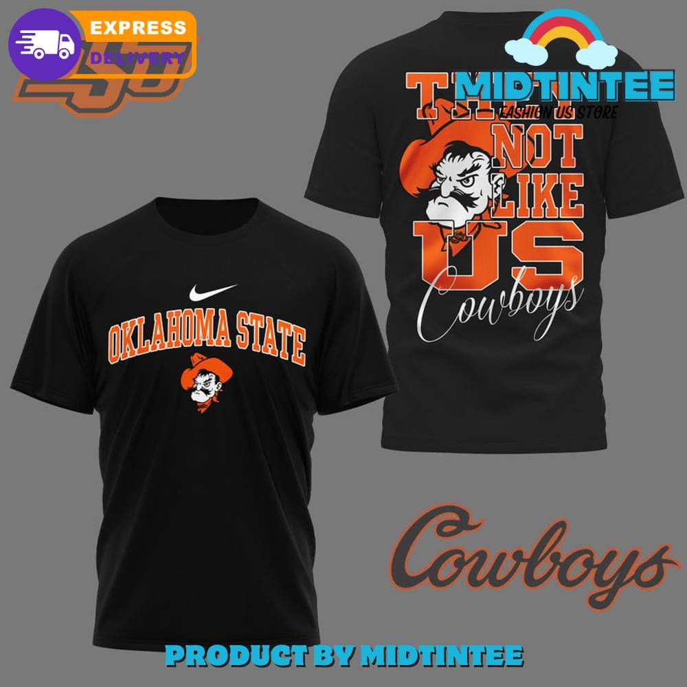 Oklahoma State Cowboys They Not Like Us Black Shirt 30Uf095158 – Utopia Fashion