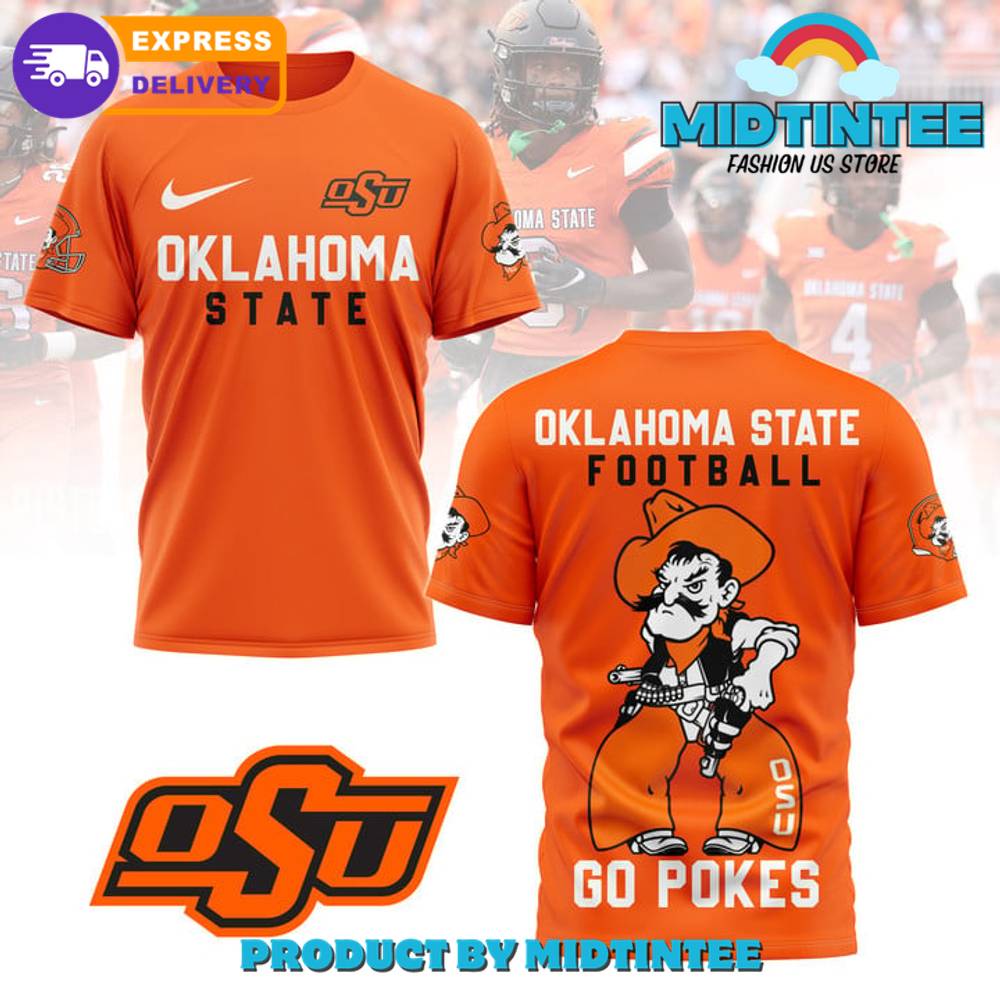 Oklahoma State Football Go Pokes Orange Shirt 30Uf095162 – Utopia Fashion