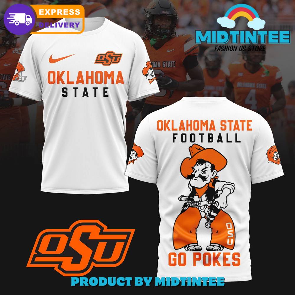 Oklahoma State Football Go Pokes White Shirt 30Uf095163 – Utopia Fashion