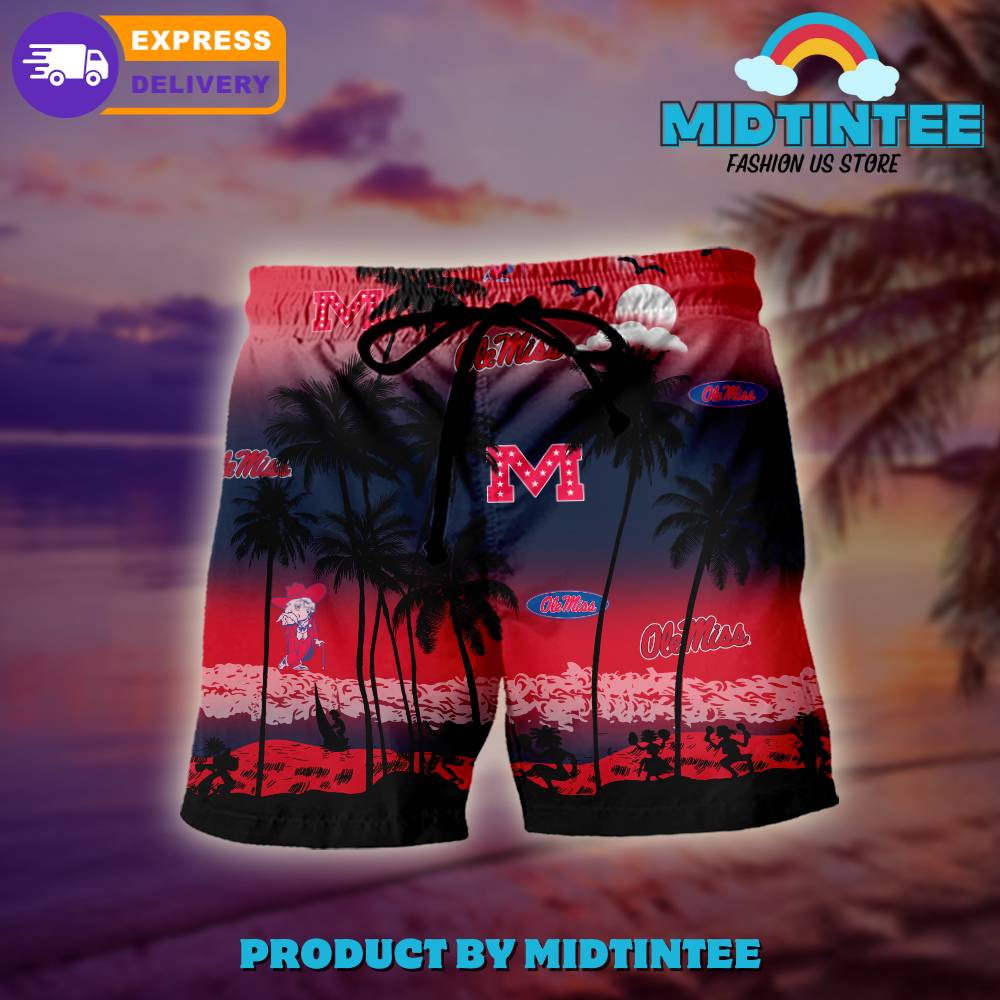 Ole Miss Rebels Logo Combo Hawaiian Shirt, Shorts 30Uf093199 – Utopia Fashion